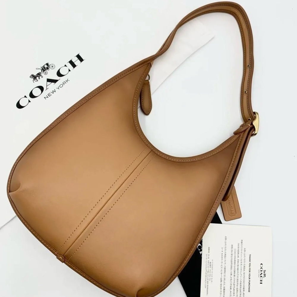 Coach Ergo Shoulder Bag In Original Natural Leather - Picture 12 of 16